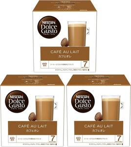 nes Cafe Dolce Gusto exclusive use Capsule cafe au lait 16P×3 box 