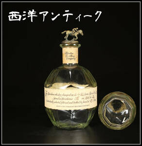 【美】PA330 西洋アンティーク イギリス ガラス デキャンタ 酒瓶／美品！ｈ