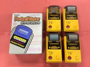 【GM3521/60/0】ジャンク★任天堂 ゲームボーイポケットプリンタ ５個セット★ピカチュウイエロー★GAME BOY Pocket Printer★Nintendo★