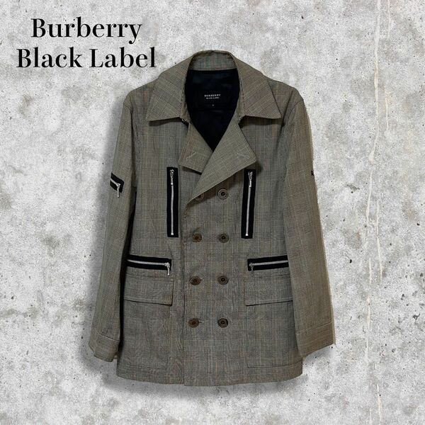 Burberry BlackLabel ダブル テーラードジャケット ジップ