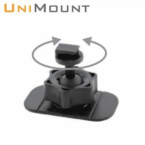 送料185円～ ★ 強力 高耐久 UNIMOUNT 貼付けボールジョイント取付ベース 3M両面テープ 付き UNM-B005