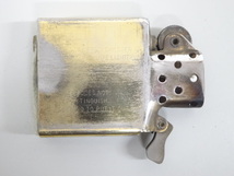 ZIPPO ジッポ 1932 1987 ダブルイヤー SOLID BRASS ソリッドブラス 歴代 ロゴ ゴールド 金 真鍮 オイル ライター 喫煙 USA_画像7