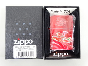 新品 未使用 2017年製 ZIPPO ジッポ PORCO ROSSO ポルコロッソ 紅の豚 サボイア 飛行艇 ジブリ 立体 メタル貼り レッド 赤 オイル ライター