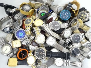 ジャンク 60点セット まとめて SEIKO セイコー ワイアード ゲス エルジン ウォルサム CITIZEN シチズン 他 メンズ クオーツ 腕時計