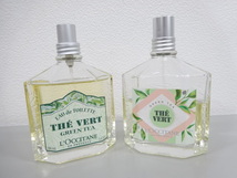 2点セット まとめて L'OCCITANE ロクシタン THE VERT GREEN TEA テヴェール グリーンティー 100ml オードトワレ EDT 香水 フレグランス_画像1