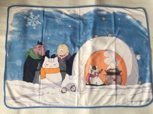 送料込み　バンプレスト　夏目友人帳　ニャンコだより　雪の日ほっこり　ブランケット　サイズ約71×98cm　アミューズメント専用景品