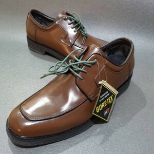 タグ付 24.5cm madras Walk マドラス ウォーク Uチップ 外羽根 GORE-TEX 4E ゴアテックス 防水 透湿 紳士 靴 ビジネス 革靴 茶 シューズ