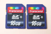 16GB SDHC カード　Transcend ●2枚セット●_画像1