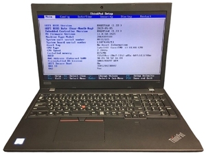 1円～即決あり BIOS起動可 ジャンク LENOVO ThinkPad L580 第8世代 Core i3 8130U 2.20GHz メモリ 8GB×1(空きスロット1)HDD 500GB