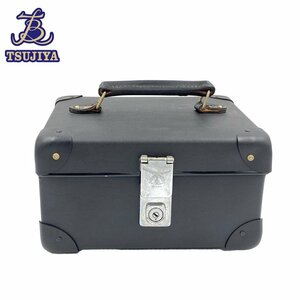 * сотрудничество *GLOBE TROTTER перчатка Toro ta-× Comme des Garcons vanity кейс ручная сумочка черный б/у AB[. магазин ломбард B2355]