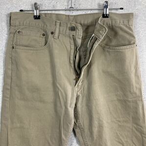 リーバイス505 デニム ジーンズ ベージュ パンツ 古着 W34 L30 ストレートの画像3