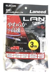 エレコム ELECOM 3m CAT6準拠 やわらかLANケーブル ブラック LD-GPY/BK3