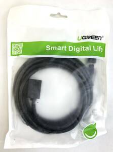 UGREEN LAN cable CAT6 extension cable 3m 11282JP black black unopened goods 