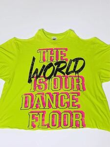 ZUMBA ズンバ シャツ Tシャツ 正規品 肩出 肩スリット 肩開き トップス カットソー ダンス リメイク タンクトップ ボクシング Hawaii Aloha