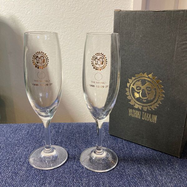 【新品】やしきたかじん ペアグラス セット シャンパングラス ペア ワイングラス