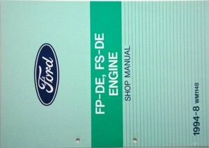 FORD TYPE FP-DE,FS-DE engine repair book 
