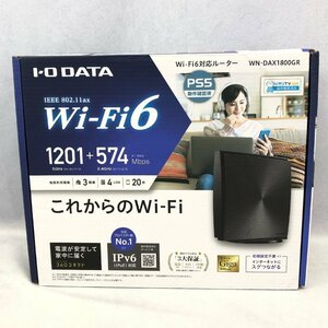 未使用 IO DATA アイ オー データ WN-DAX1800GR Wi-Fi 6 11ax 対応 Wi-Fi 無線LAN ルーター 初期設定不要 Wi-Fi設定コピー機能