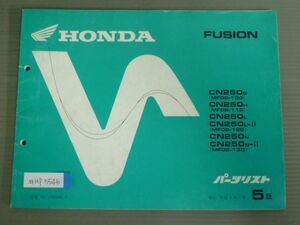 FUSION Fusion MF02 5 version Honda parts list parts catalog free shipping 