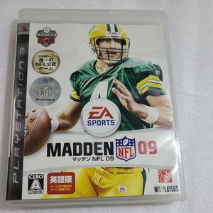 「PS3 ソフト屋さん 」 マッデン NFL 09 英語版 起動確認済み プレステ3 カセット ネコポス