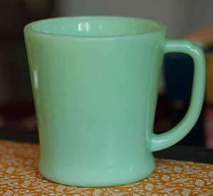 ファイヤーキング マグ ジェダイ Ｄハンドル 耐熱 ミルクガラス コーヒー アメリカ ビンテージ アンティーク