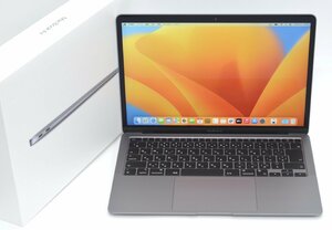 ∞ 送料無料 保証残 美品 CTOモデル MacBook Air (M1, 2020) 8C/7C メモリ:16GB SSD:256GB スペースグレイ Q030