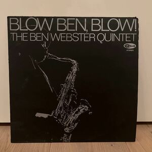 オランダオリジナル　ben webster blow ben blow catfish ベンウェブスター　 LP レコード