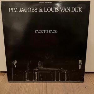 オランダオリジナル　louis van dijk & pim jacobs face to face ルイスヴァンダイク　 LP レコード