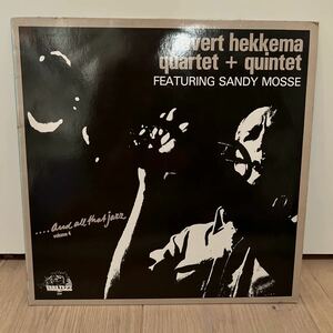 オランダオリジナル　evert hekkema quartet sandy mosse VARAJAZZ LP レコード