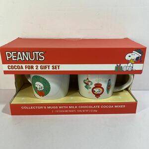 PEANUTS COCOA FOR 2 GIFT SET ピーナツクラブ　スヌーピー　ギフトマグカップ　海外製