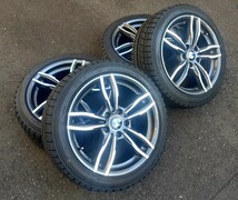 ◆バリ山 18インチ スタッドレス BMW F30 F34 X1 F20 LUFT 軽量 FlowForming 8J18 ET34 5H120 225/45R18 BS ブリザックVRX レクサス_画像1