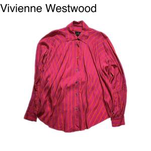 Vivienne Westwood ヴィヴィアン ストライプ変形シャツ ブラウス