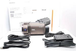 〓使用感なく非常に綺麗　付属品完備〓SONY ソニー FDR-AX45A デジタル4K ビデオカメラ ブロンズブラウン