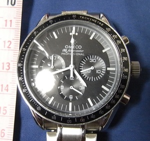 【新品】OMECO 潮fukimaster PROFESSIONAL（シルバー） クロノグラフ メンズ 腕時計 クォーツ