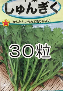 春菊　30粒　種　種子　　野菜　　家庭菜園