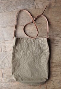  cotton sakoshu shoulder bag leather strap 