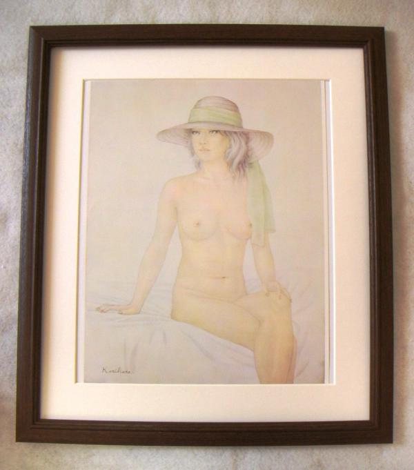 ◆Kiyoko Kurihara Memories of Summer offset reproduction with wooden frame, immediate purchase◆, Artwork, Painting, Portraits