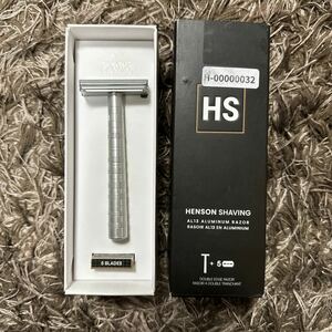 新品未使用品 Henson Shaving ヘンソンシェービング AL13 替刃5枚セット　エアクラフトアルミニウム　