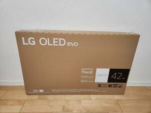 新品未開封・1月から1年間のメーカー保証付 LG 有機ELテレビ OLED42C2PJA 42V型/4K対応/BS・CS 4Kチューナー内蔵/YouTube対応