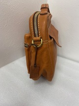 HERZ ヘルツ ショルダーバッグ キャメル 革製 レザー 男女兼用 ユニセックス 斜め掛け バッグ bag 鞄_画像3