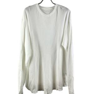 SOPHNET.(ソフネット)Stretched Design Knit Longsleeve T Shirt (white)