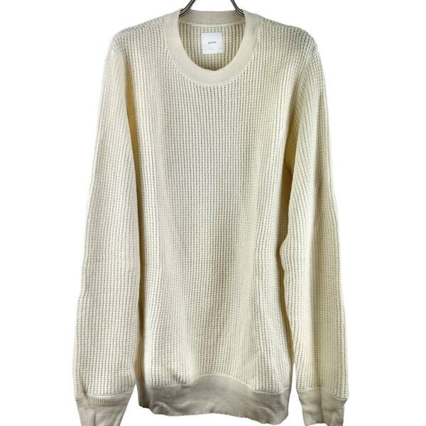 BIOTOP(ビオトープ) Casual Cashmere Knit Sweat Longsleeve T Shirt (beige)