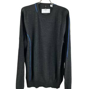 OAMC(オーエーエムシー) Asymmetric Line Design Knit Longsleeve T Shirt (grey)