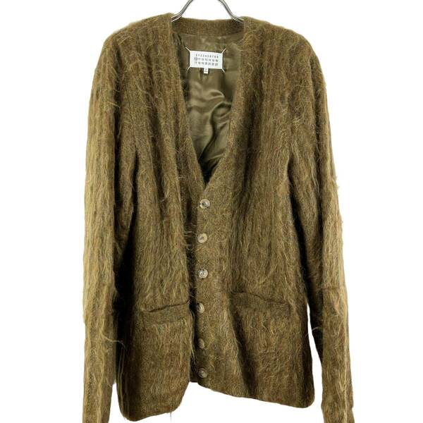 Maison Margiela (メゾン マルジェラ) Wool Mohair Inner Lining Knit Cardigan 18AW (brown)