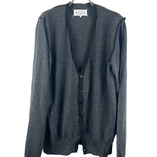 Maison Margiela (メゾン マルジェラ) Folding Design Longsleeve Cardigan 19AW (grey)