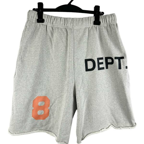 GALLERY DEPT(ギャラリーデプト) Number8 Sporty Art On Display Shorts Pants (grey)