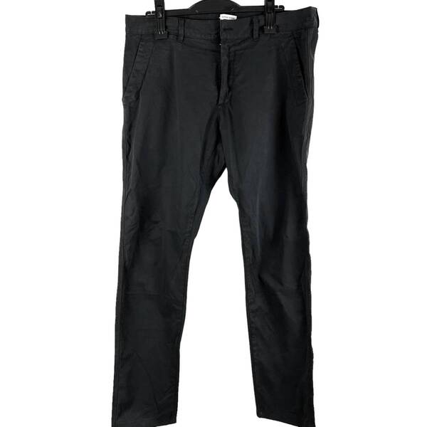 Tomas Maier(トーマスメマイヤー) FLAT FRONT COTTON CHINO PANTS (black)