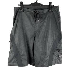 CHROME HEARTS(クロムハーツ) ZIP LAMB LEATHER LOGO Shorts Pants (black)