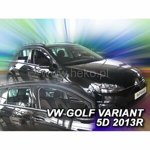 VW ゴルフ7(バリアント) ドアバイザーF＆Rset【Team HEKO/ヘコ製】新品/GOLF7/VARIANT/