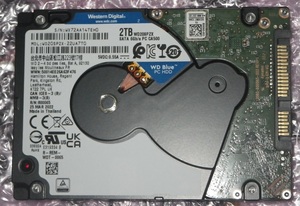 Western Digital WD20SPZX-22UA7TO 2TB/2.5インチ 7mm厚 HDD 2022年製