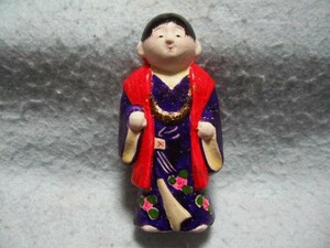 【福】　中野人形 　饅頭喰い土人形　おぼこ　 奈良　まんじゅう　長野 郷土玩具